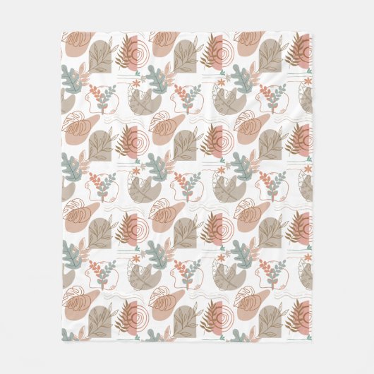 BOHO esthetisch patroon A11 Fleece Deken (Voorkant)