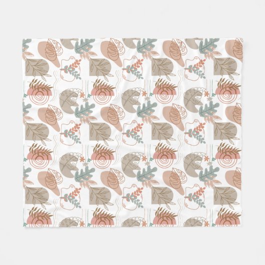 BOHO esthetisch patroon A11 Fleece Deken (Voorkant (Horizontaal))