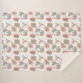 BOHO esthetisch patroon A11 Sherpa Deken (Voorkant (horizontaal))