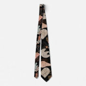 BOHO Esthetisch Patroon A11 Zwart BG Stropdas (Achterkant)