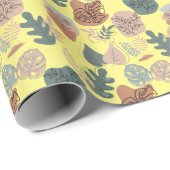 BOHO esthetisch patroon A12 L geel BG Cadeaupapier (Rol Hoek)