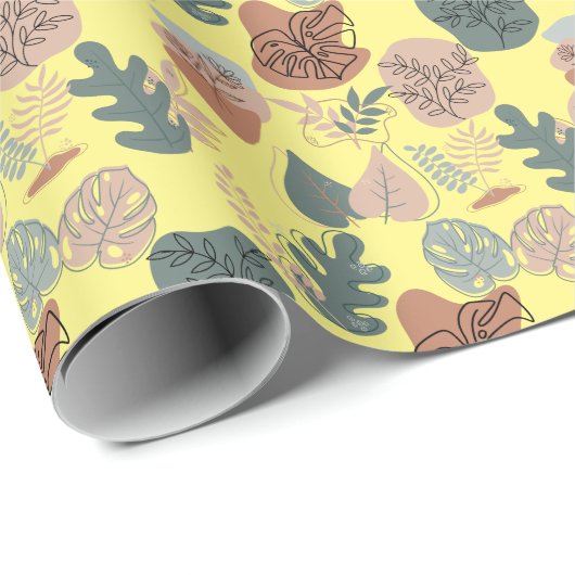 BOHO esthetisch patroon A12 L geel BG Cadeaupapier (Rol Hoek)