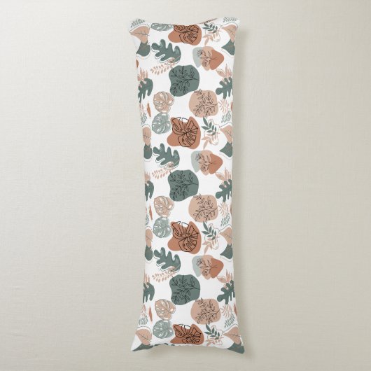 BOHO Esthetisch Patroon A12x4.white Lichaamskussen (Voorkant Verticaal)