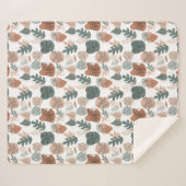 BOHO Esthetisch Patroon A12x4.white Sherpa Deken (Voorkant (horizontaal))
