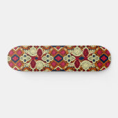 Boho esthetische Faux Crochet Wall Art Skateboard (Horizontaal)