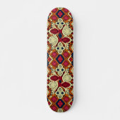 Boho esthetische Faux Crochet Wall Art Skateboard (Voorkant)