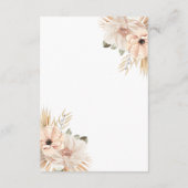 Boho esthetische halve boog woestijn botanische de informatiekaartje (Achterkant)
