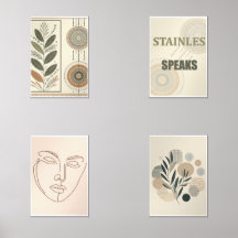 Boho Esthetische Lijst Set - Minimale Print Set