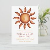 Boho Esthetische Regenboog Feest Kaart (Staand voorkant)