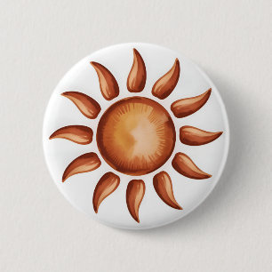Boho Esthetische Regenboog Feest Ronde Button 5,7 Cm