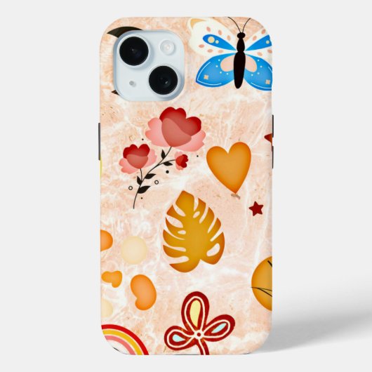 Boho Esthetische Stickers Collage Telefoonhoes Case-Mate iPhone Case (Achterkant)
