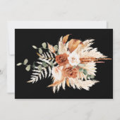 Boho Esthetische Waterverf Fall Wedding Invitation Kaart (Achterkant)