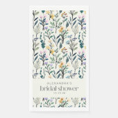 Boho esthetische waterverf wilde bloem douche servet (Voorkant)