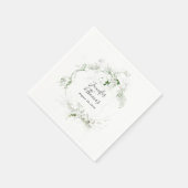 Boho Etheral Greenery Botanical Wedding Servet (Hoek)