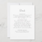 Boho Ethnic Botanical Accent Wedding Kaart (Achterkant)