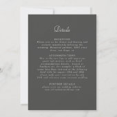 Boho Ethnic Botanical Accent Wedding Kaart (Achterkant)