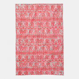 Boho etnisch olifantenpatroon theedoek