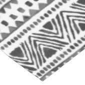 Boho Etnisch Tafelkleed – Tribal Zwart & Wit (Gekanteld)