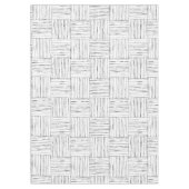 Boho Etnisch Tafelkleed – Zwart & Wit Handgetrokke (Voorkant)