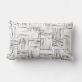 Boho Etnisch Zwart & Wit Gooi Dubbelzijdig Kussen
