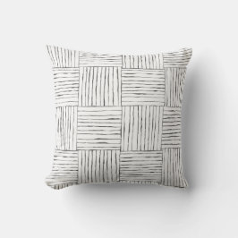 Boho Etnisch Zwart-Wit Sierkussen