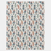 Boho Etnische Authentieke Tribal Native veren pijl Fleece Deken (Voorkant)