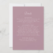 Boho Etnische Botanische Accent Bruiloft Kaart (Achterkant)