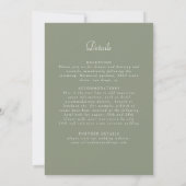 Boho Etnische Botanische Accent Bruiloft Kaart (Achterkant)