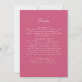 Boho Etnische Botanische Accent Bruiloft Kaart (Achterkant)