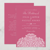Boho Etnische Botanische Accent Bruiloft Kaart (Voorkant / Achterkant)