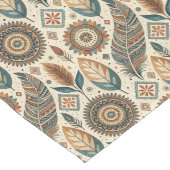 Boho Etnische Tribal Tafelloper in Aardse Tonen (Hoek)