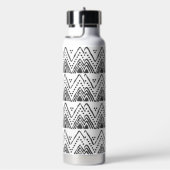 Boho Etnische Waterfles - Zwart & Wit (Rechts)