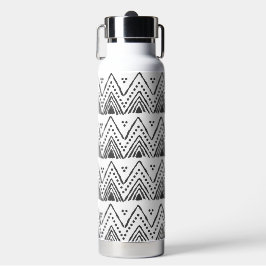 Boho Etnische Waterfles - Zwart & Wit