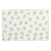 Boho Eucalyptus Botanical Pattern Pillowcase Kussensloop (Voorkant-Rechts)