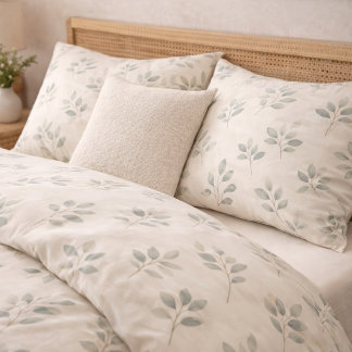 Boho Eucalyptus Botanical Pattern Pillowcase Kussensloop