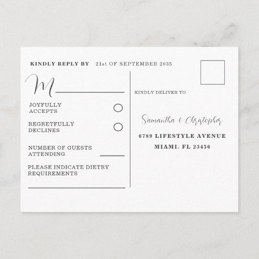 Boho Eucalyptus Dark Green & White RSVP Invitation Uitnodiging Briefkaart (Achterkant)