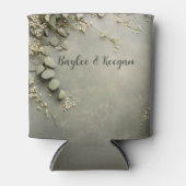 Boho Eucalyptus en Baby Breath Sage Koelbox Blikjeskoeler (Voorkant)