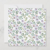 Boho Eucalyptus en Floral Green Vrijgezellenfeest Kaart (Achterkant)