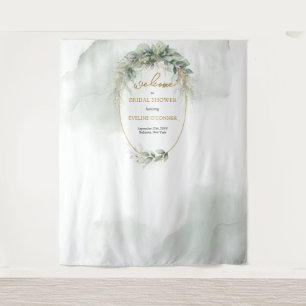 Boho eucalyptus en gouden Vrijgezellenfeesten acht Wandkleed