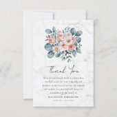 Boho Eucalyptus Floral Sympathy begrafenis Bedankkaart (Voorkant)