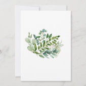 Boho Eucalyptus Greenery Kaart (Achterkant)