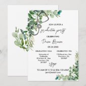 Boho Eucalyptus Greenery Kaart (Voorkant / Achterkant)