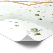 Boho Eucalyptus groen 16e verjaardag welkom Poster (Hoek)