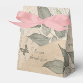  boho eucalyptus groen bruiloft bedankdoosjes