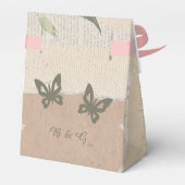  boho eucalyptus groen bruiloft bedankdoosjes (Achterkant)