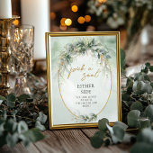 Boho eucalyptus groen Kies een stoel aan weerszijd Poster