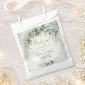 Boho Eucalyptus groen takken faux goud lijst Bedankzakje (Geknipt)