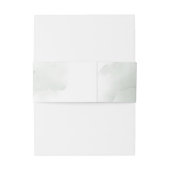 Boho Eucalyptus groen takken faux goud lijst Uitnodigingen Wikkel (Achterkant Voorbeeld)