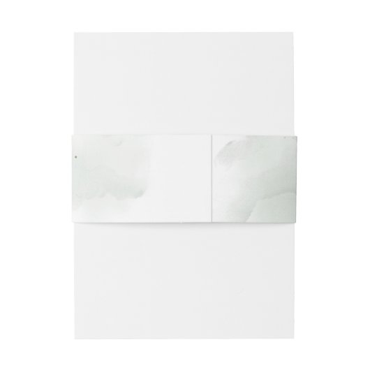 Boho Eucalyptus groen takken faux goud lijst Uitnodigingen Wikkel (Achterkant Voorbeeld)