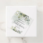 Boho Eucalyptus groen takken goud Bridal Bedankjes Labels (In situ)